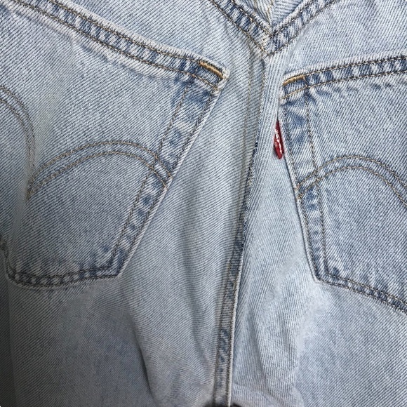 Levi's High Loose Loosey Goosey Straight Leg Jeans Size 26 Altered - Picture 13 of 15